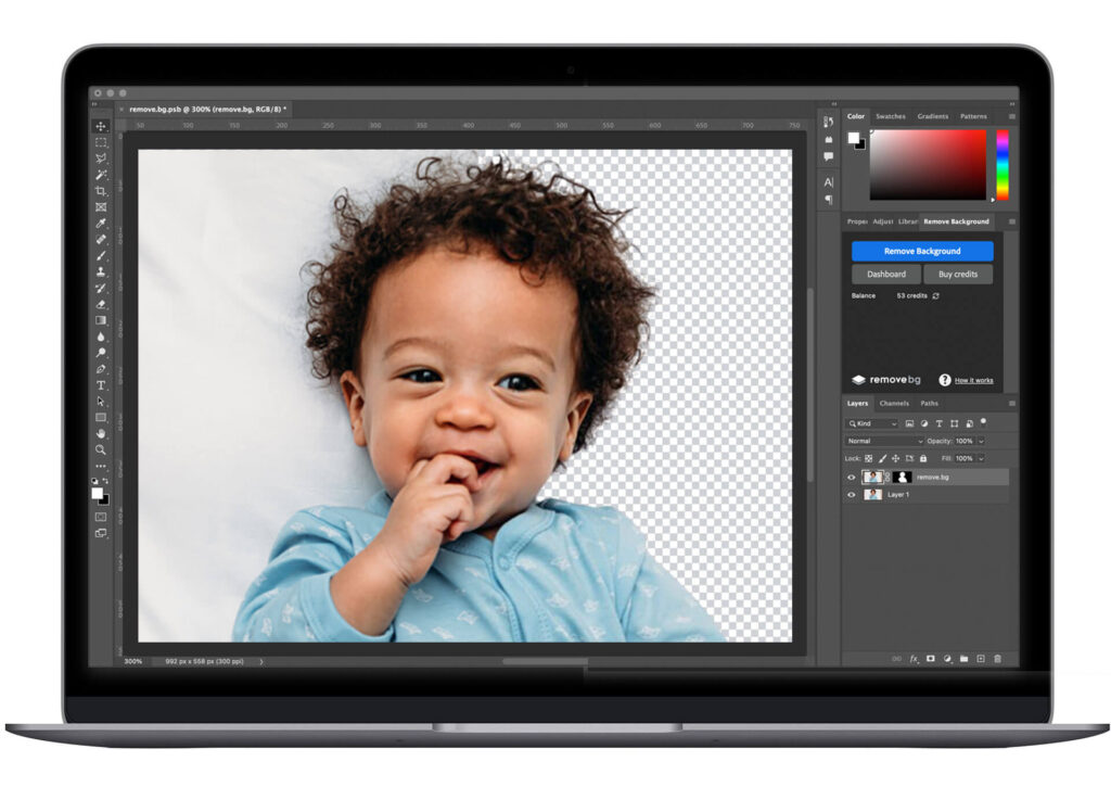 remove background in photoshop