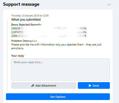 facebook support chat