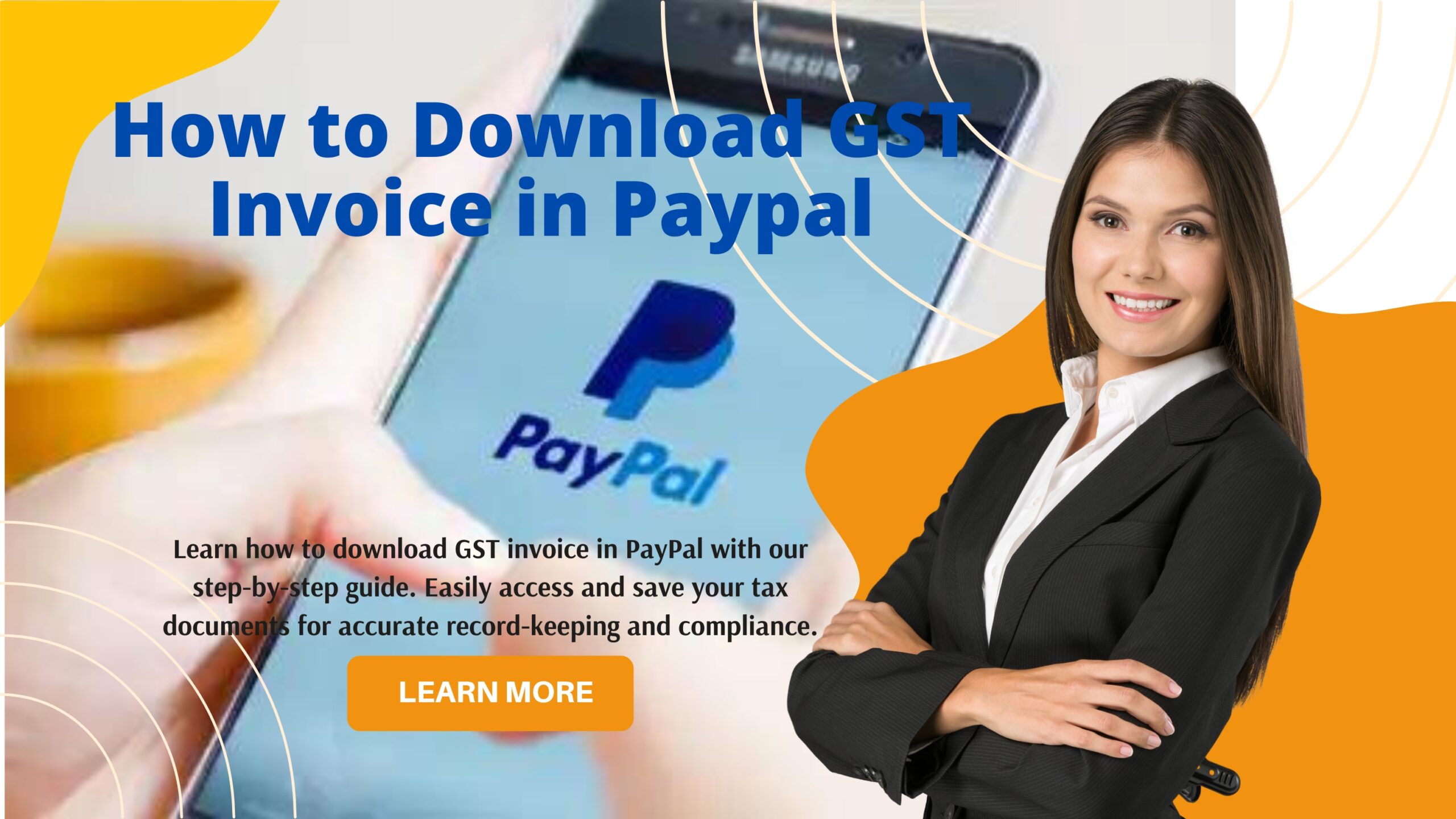 how to download gst invoice in paypal