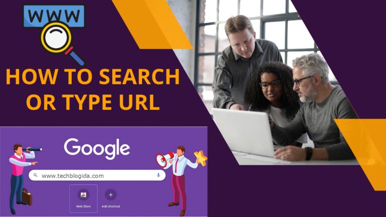 search or type url